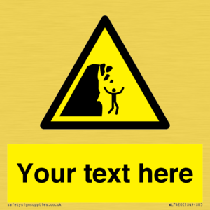 Custom Warning unstable cliff